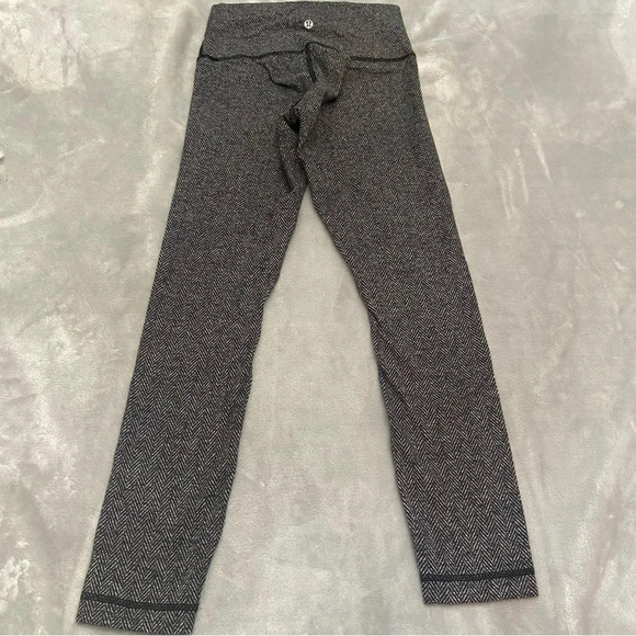 Lululemon Wunder Under Hi-Rise 7/8 Tight 25" Herringbone Black 21355 - Picture 11 of 15